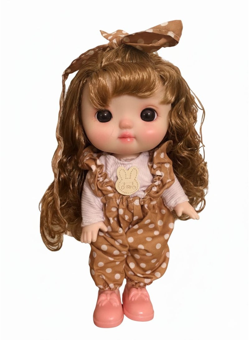 عروسة كوتي بوتي المصغرة مع النظارات، لعبة دمية - Image 1